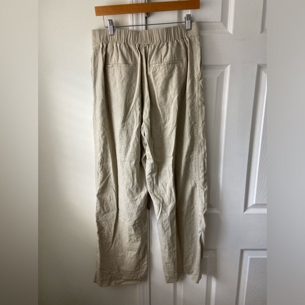 Vince pleat front pull on linen blend pants size M - Picture 5 of 6